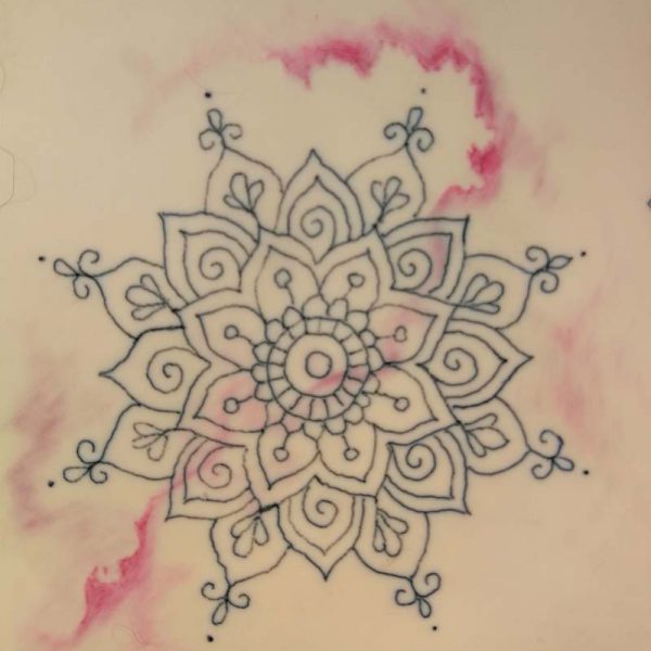 Watercolor Mandala Tattoo I